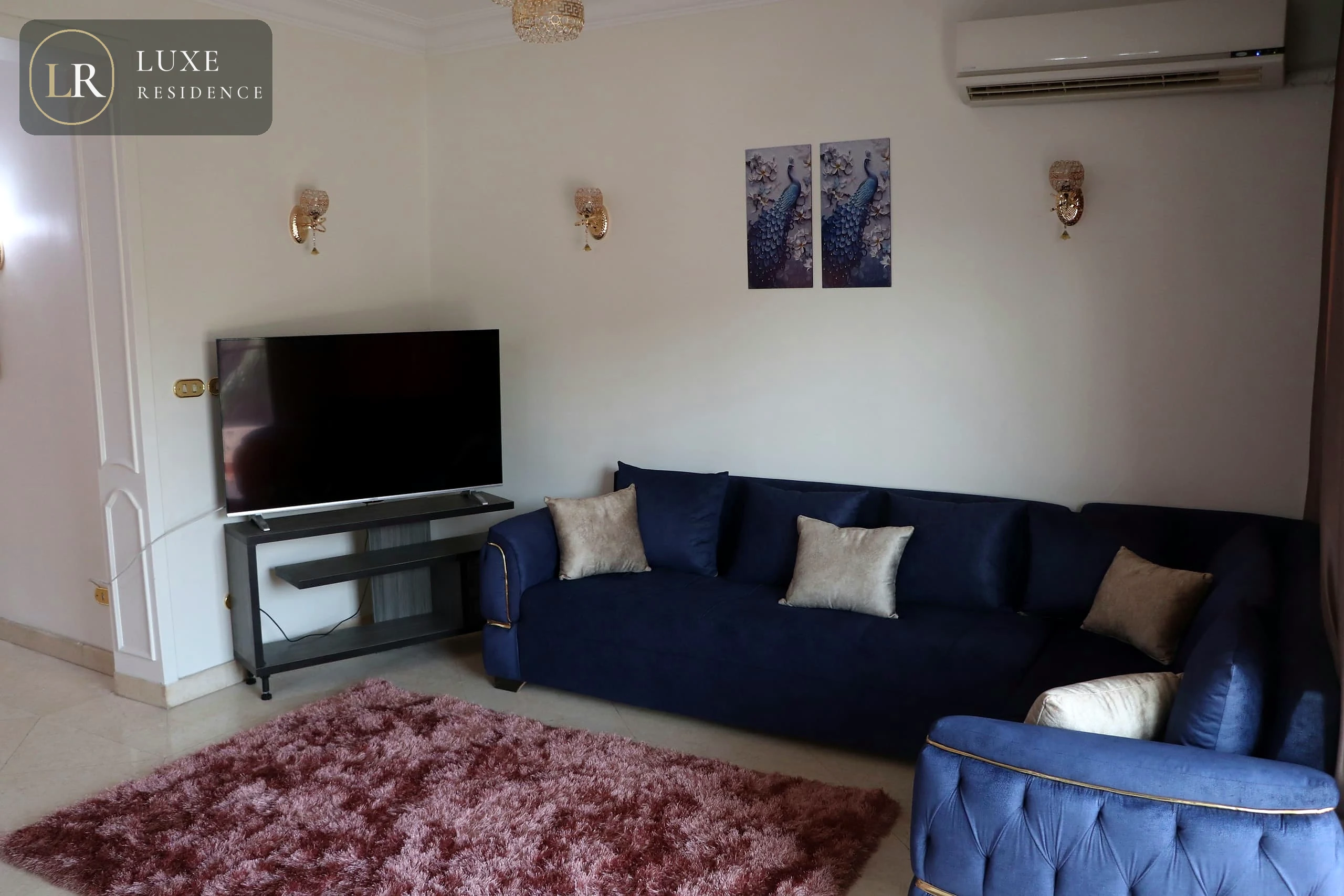 Living hall with TV